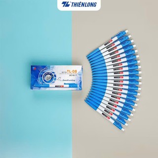 (Hôp 20 cây) Bút bi bấm Thiên Long TL-08 ngòi 0.8mm