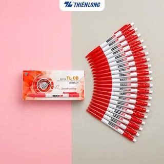 (Hôp 20 cây) Bút bi bấm Thiên Long TL-08 ngòi 0.8mm