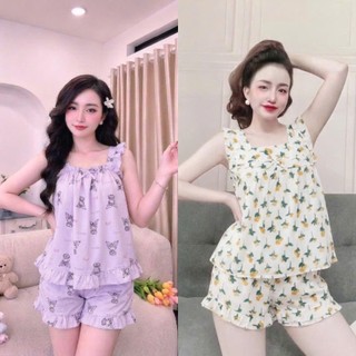 35kg -> 60kg, Đồ Bộ Đùi Nữ Mặc Nhà dễ thương, ảnh thật