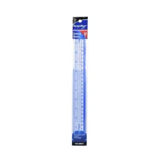 Thước thẳng FO-SR01 30cm, Thước nhựa cứng Flexoffice 30 cm