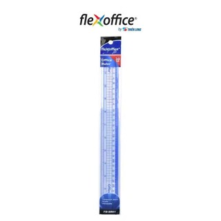 Thước thẳng FO-SR01 30cm, Thước nhựa cứng Flexoffice 30 cm