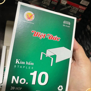 Combo 10 Hộp Kim bấm số 10 Việt Đức Chính Hãng