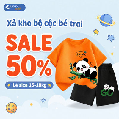 [XẢ KHO SIZE 110] Bộ đồ cho bé trai nhiều mẫu - Quần áo trẻ em nam từ 15-18kg - Loza Kids XB002