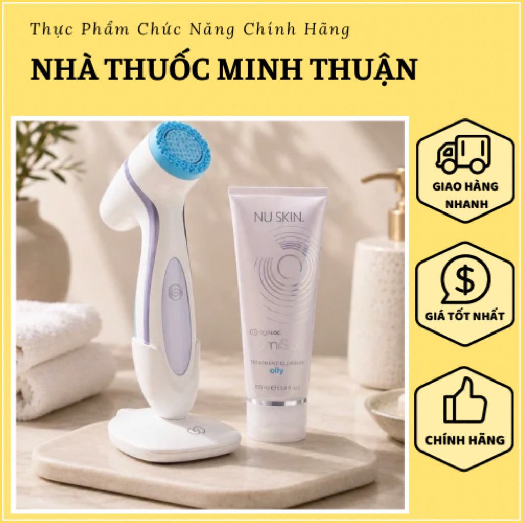 [Kèm 1 Sữa Rửa Mặt] Máy Rửa Mặt, Nâng Cơ Nuskin ageLOC LumiSpa iO - Hàng Chính Hãng