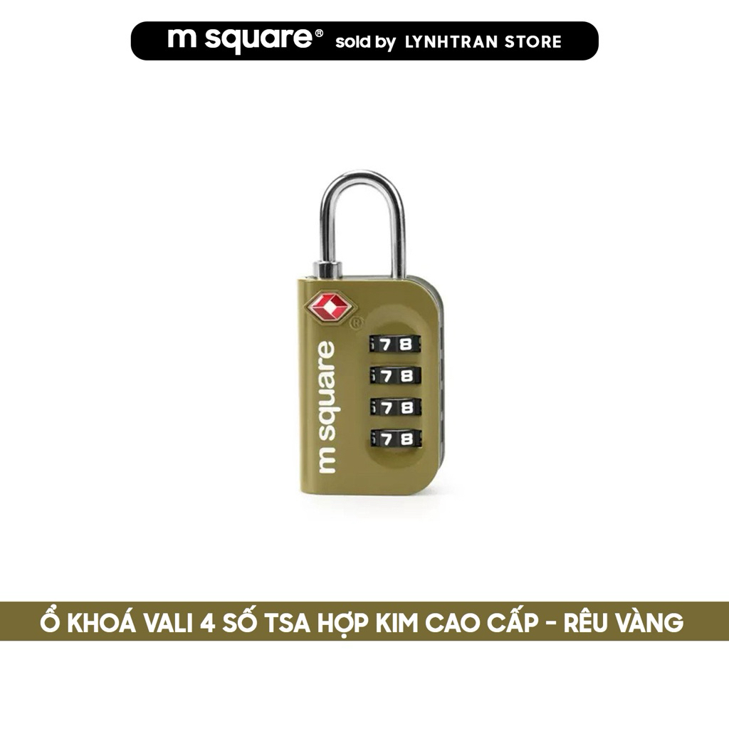 Ổ khoá vali 4 số TSA hợp kim cao cấp Msquare® Chính hãng giá tốt