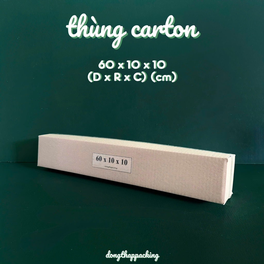 COMBO 50 HỘP CARTON 60x10x10 cm