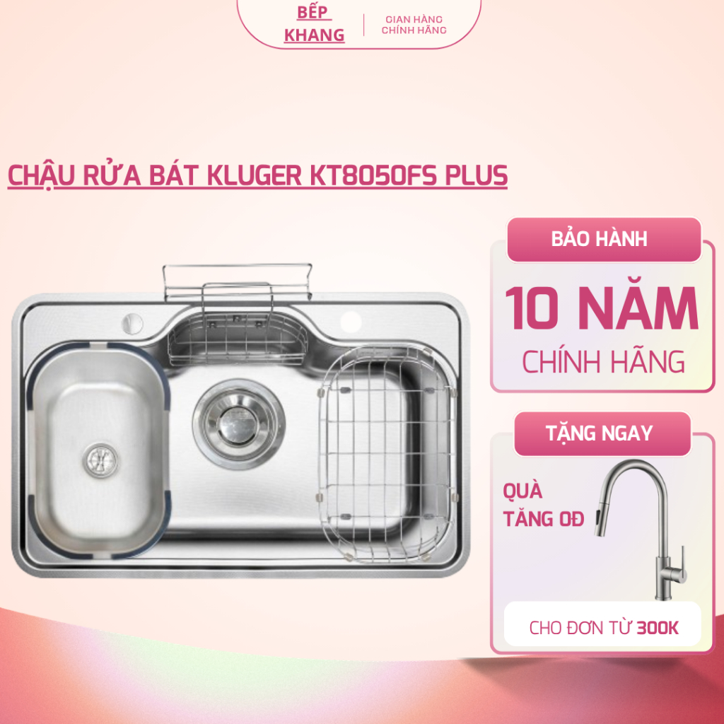 Chậu rửa bát Kluger KT8050SL Plus