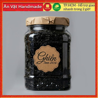 Rong biển cháy tỏi hộp 250gram, Đồ ăn vặt Sài Gòn
