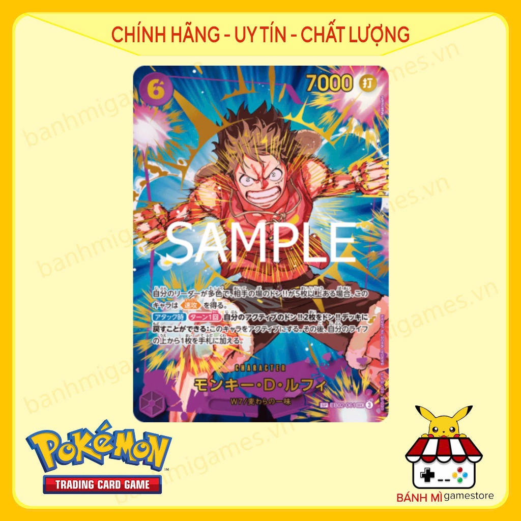 One Piece TCG: Monkey D. Luffy EB02-061 SP Japanese DHL PRB02