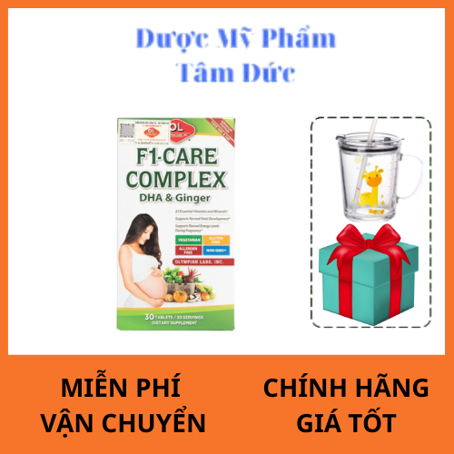 Viên Uống Cho Bà Bầu Olympian labs F1- Care Complex - Bổ Sung Vitamin Tổng Hợp - Hộp 30 Viên