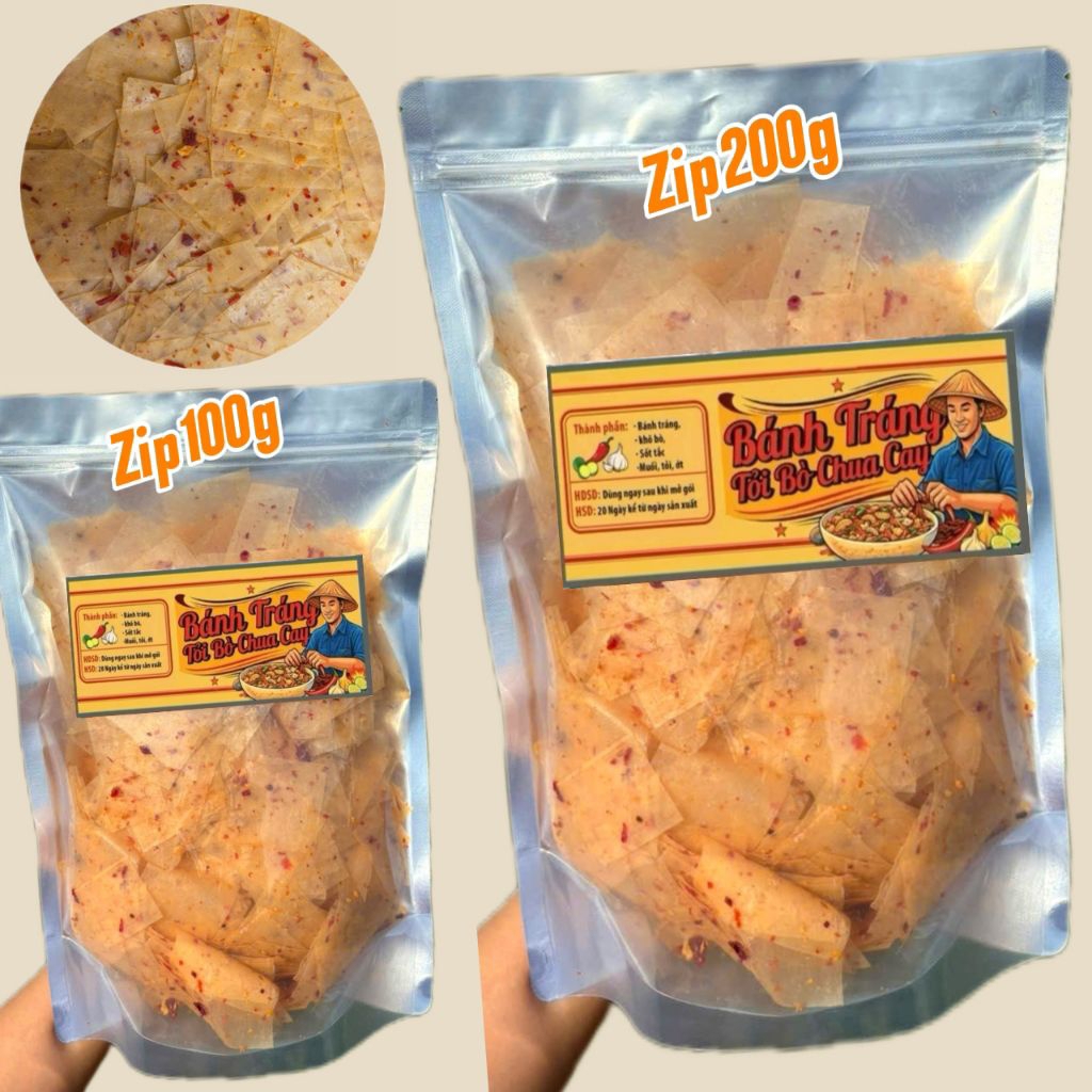 Bánh Tráng Bò Tỏi Chua Cay - CHINH BÁNH TRÁNG