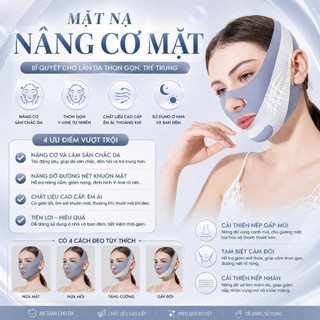 Mặt nạ vải nâng cơ mặt tạo cằm V-line 3D, chống chảy xệ, làm thon gọn gương mặt hiệu quả - Đai đeo làm thon gọn mặt