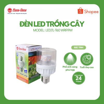 Bóng đèn LED tiết kiệm điện chuyên dụng cho thanh long Rạng Đông, model LED.TL-T60 WRF/9W
