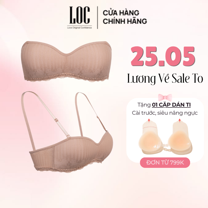 Áo Ngực LOC PREMIUM Quây Ngang Không Gọng Mút Liền | BigBuy360 - bigbuy360.vn