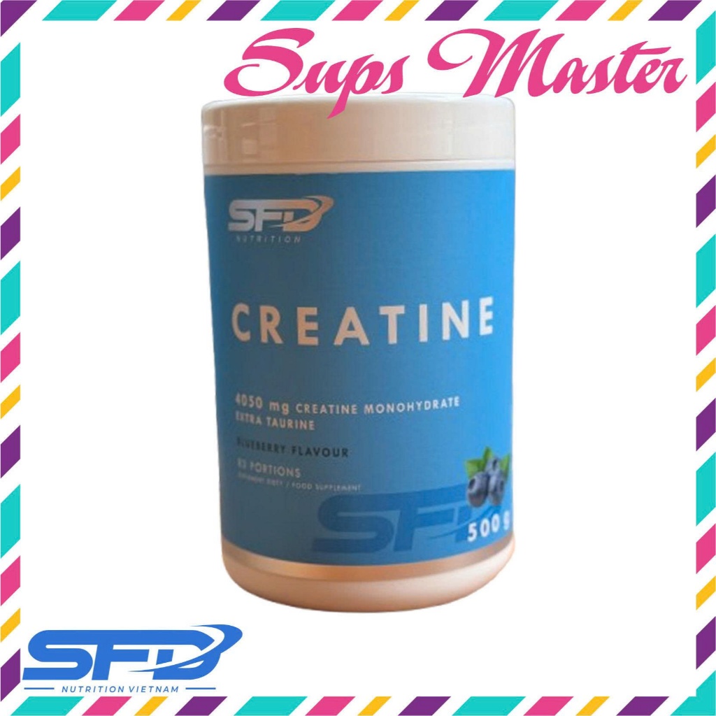 Creatine Monohydrate 500g SFD Nutrition Xoài Mâm Xôi – Tăng Sức Mạnh, Cơ Bắp Bùng Nổ