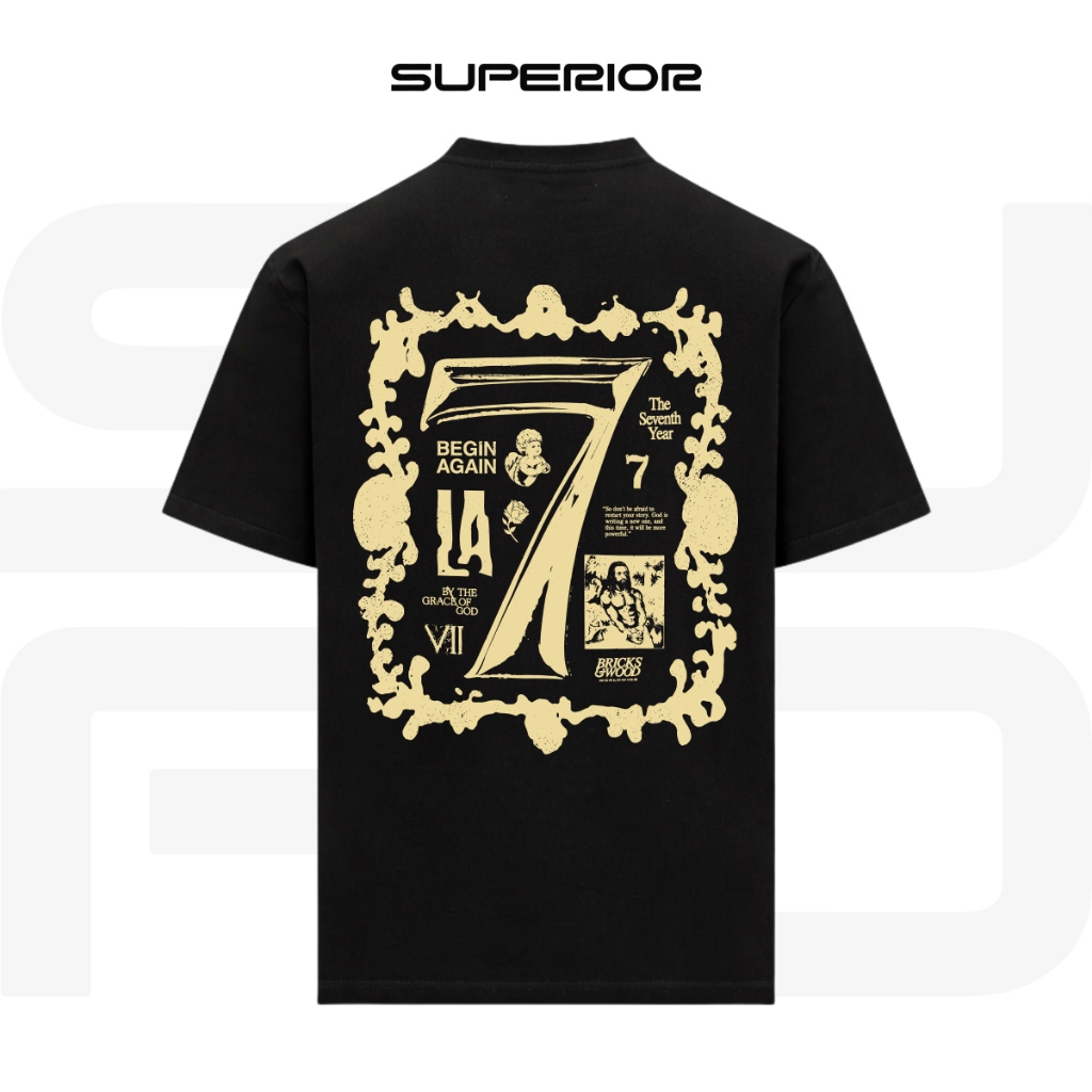 Áo Thun Begin Again Number Seven Vintage Graphic Form Rộng SUP139 - Superior.D