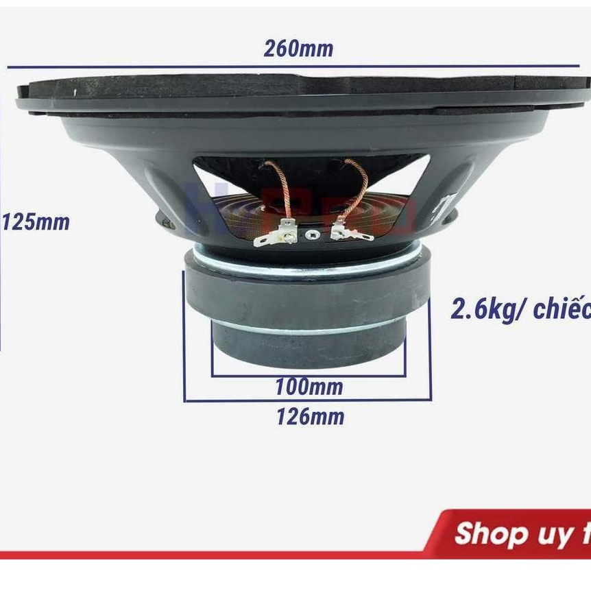 [Top Value] Loa Bass 25 BMB 2522 Japan 300W (Giá 1 Cái), Loa BMB Bass 25 Từ Kép, Coil 39-4 Lớp - H2P