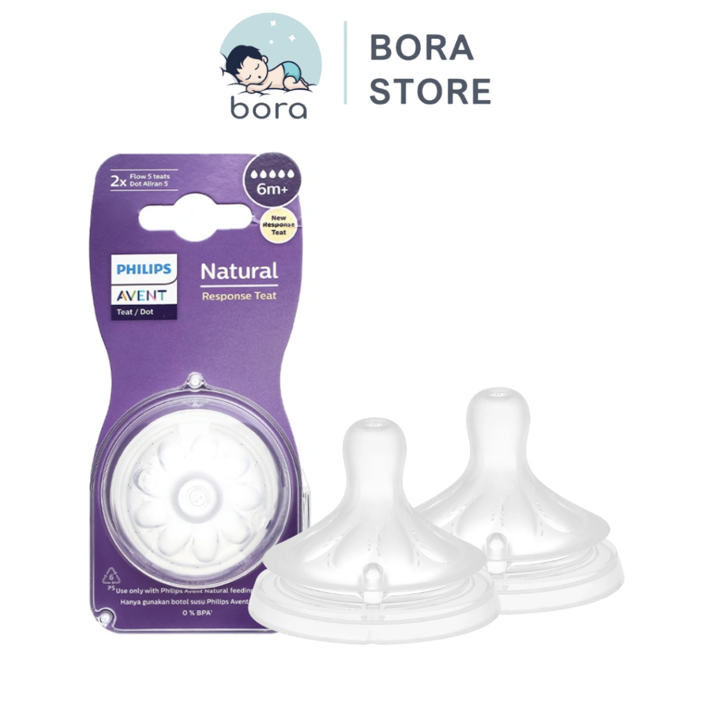 Núm ti Avent Natural cổ rộng [Đủ size 0-6]