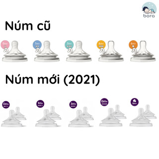 Núm ti Avent Natural cổ rộng [Đủ size 0-6]