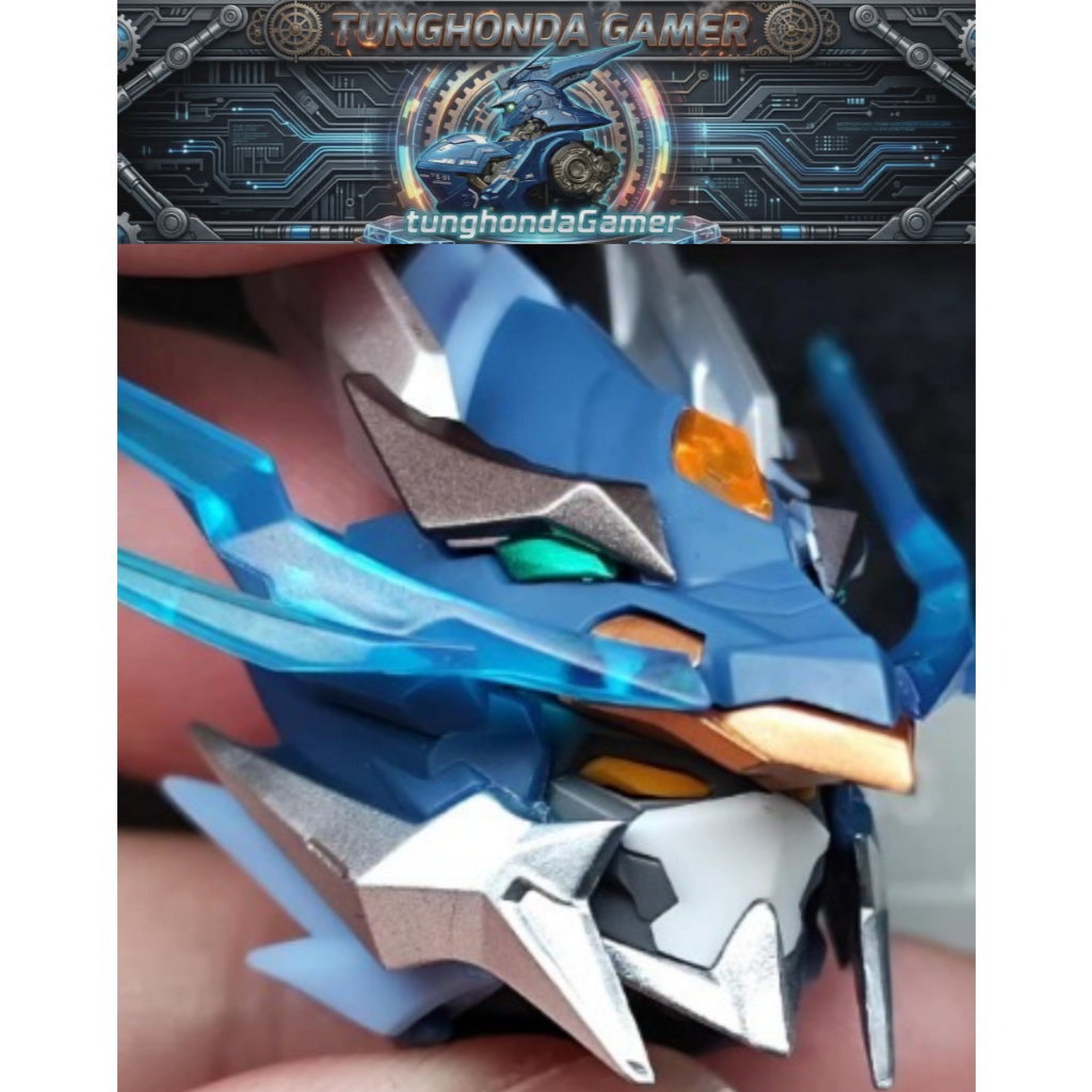 [ĐỌC KỸ MÔ TẢ] mô hình phụ kiện mặt resin cho mg 1/100 MNP-XH05 Triệu Vân Zhao Yun | tunghondagamer