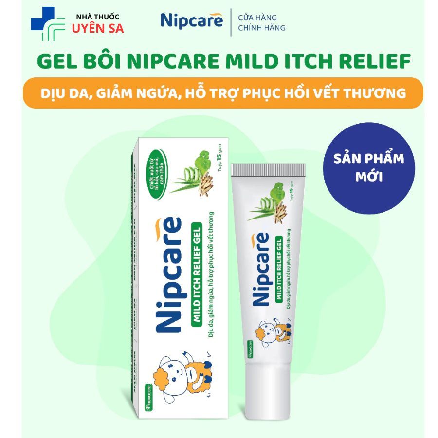 [CHÍNH HÃNG] Kem bôi ngứa Nipcare 15g - Hỗ trợ giảm cơn ngứa, dịu da, giảm sưng đỏ, hỗ trợ làm lành 