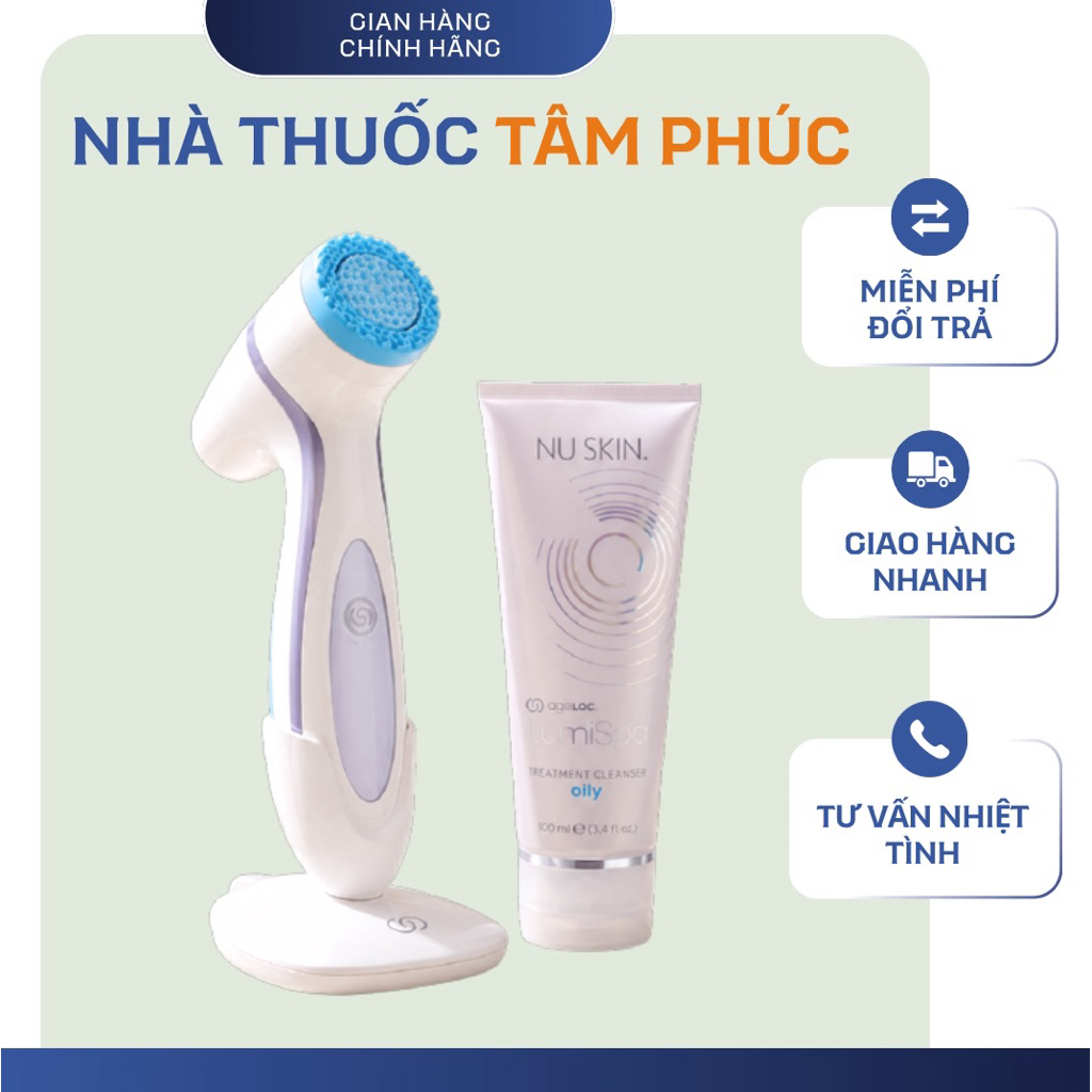 Chính Hãng - Máy Rửa Mặt, Nâng Cơ Lummspa IO Nuskin - Chính Hãng