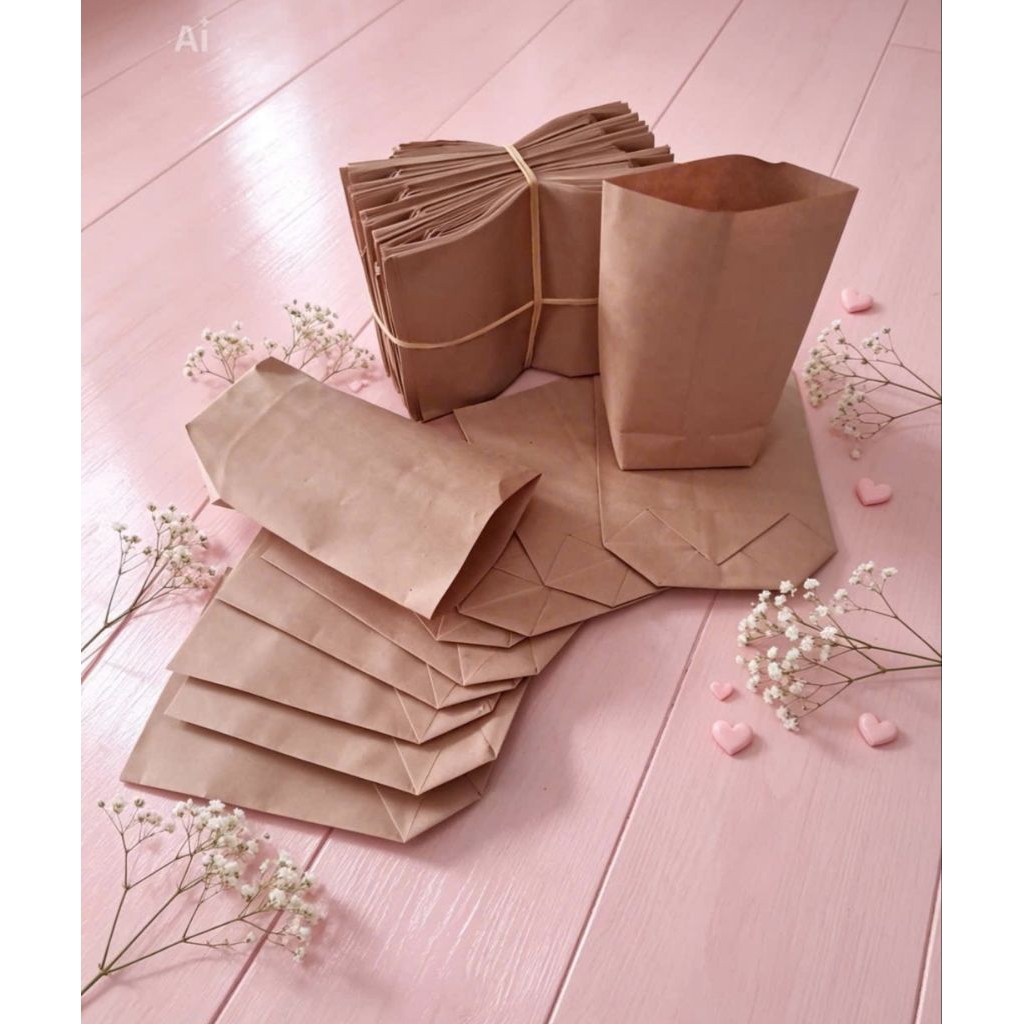 Combo 1000 túi kraft Nhật mini 6 x 9
