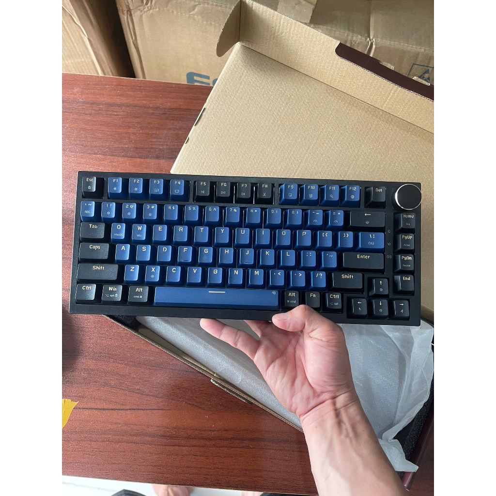 Bàn phím cơ E-DRA EK375 V2 Alpha Black Blue