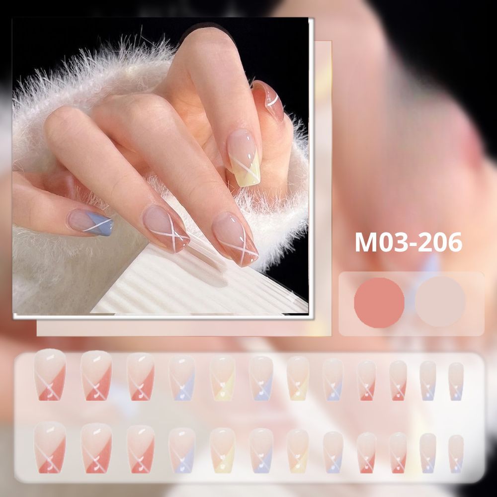 Ảnh 10 của Móng tay giả BEABIAI Nail box kèm keo gắn, dáng ngắn, dài, thiết kế trơn, đính đá sang trọng