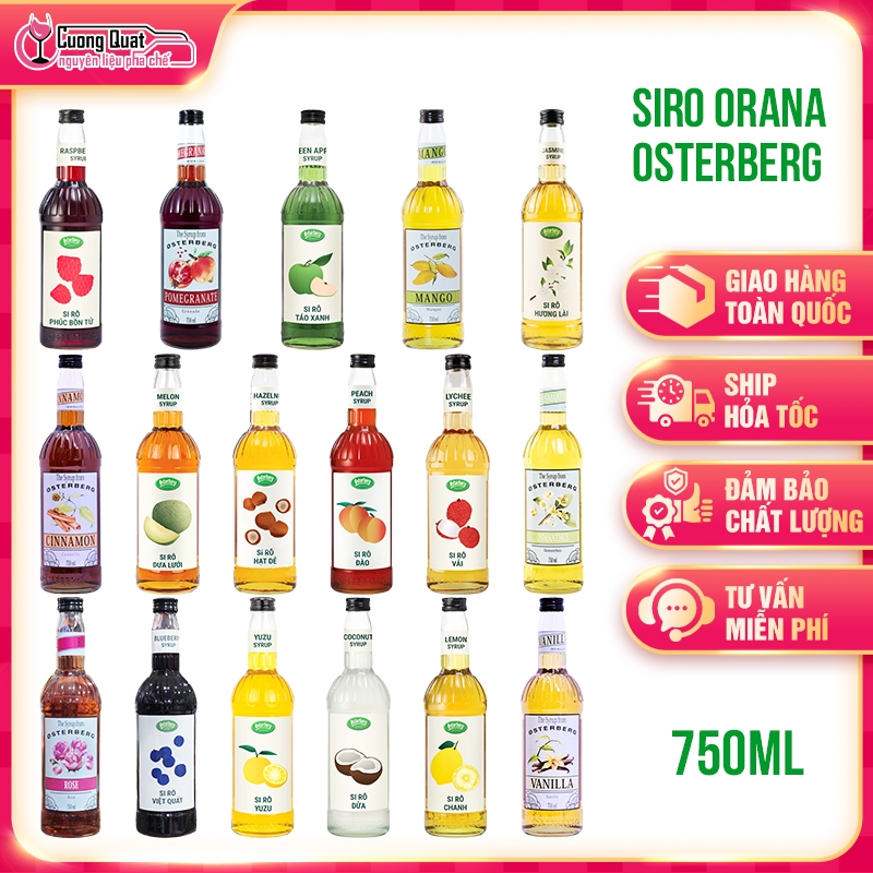 Syrup OSTERBERG 750ml (ORANA) - Nguyên Liệu Pha Chế Đồ Uống Thơm Ngon