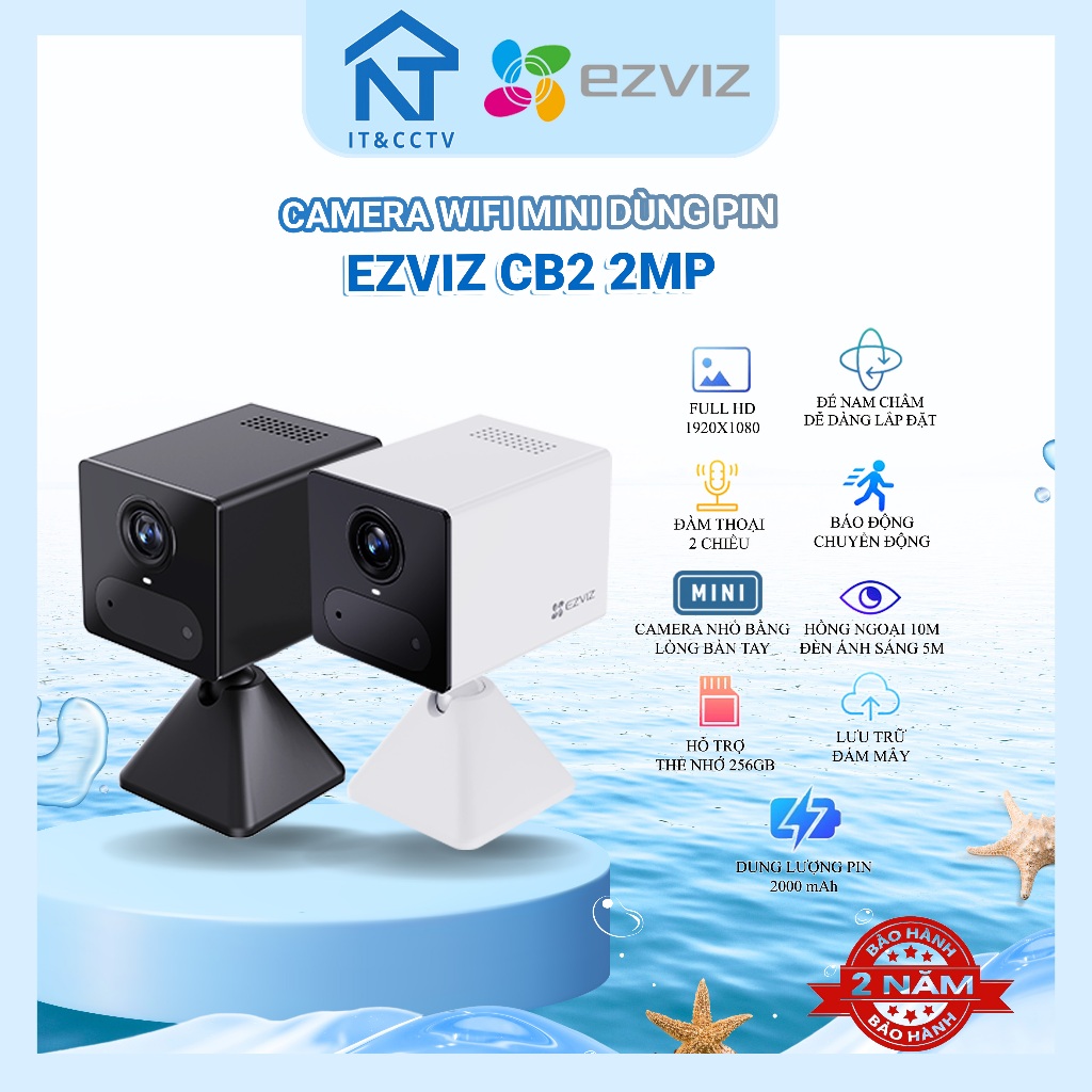 [EZVIZ Chính Hãng] Camera WiFi Mini Trong Nhà EZVIZ CS-CB2 2MP 1080P – Camera Thông Minh Đàm Thoại 2