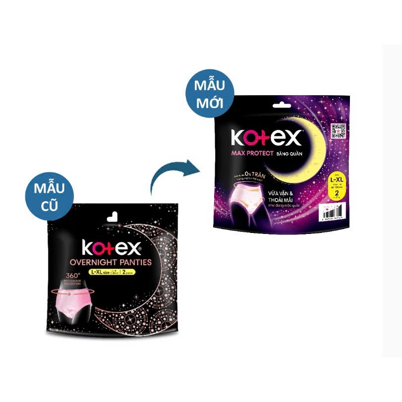 Băng Quần Kotex Ban Đêm Sze L-XL (Bịch/2cái)