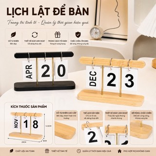 Lịch lật để bàn decor phong cách hiện đại, trang trí nhà cửa, phòng làm việc, tiệc sinh nhật, lễ kỷ niệm