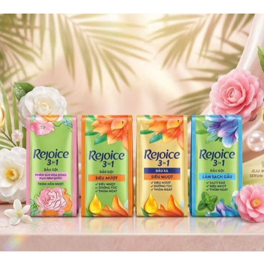 Dây xà bông REJOICE 3IN1 siêu mượt