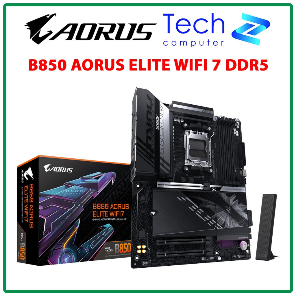 [CÓ VAT] Mainboard Gigabyte B850 AORUS ELITE WIFI 7 DDR5 AM5 ATX Chính Hãng