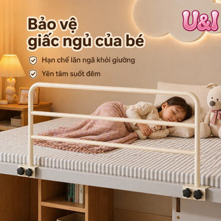 【U&I】Lan can chống rơi cho người già trên giường thanh chắn cao thêm tấm chắn giường trên sinh viên an toàn