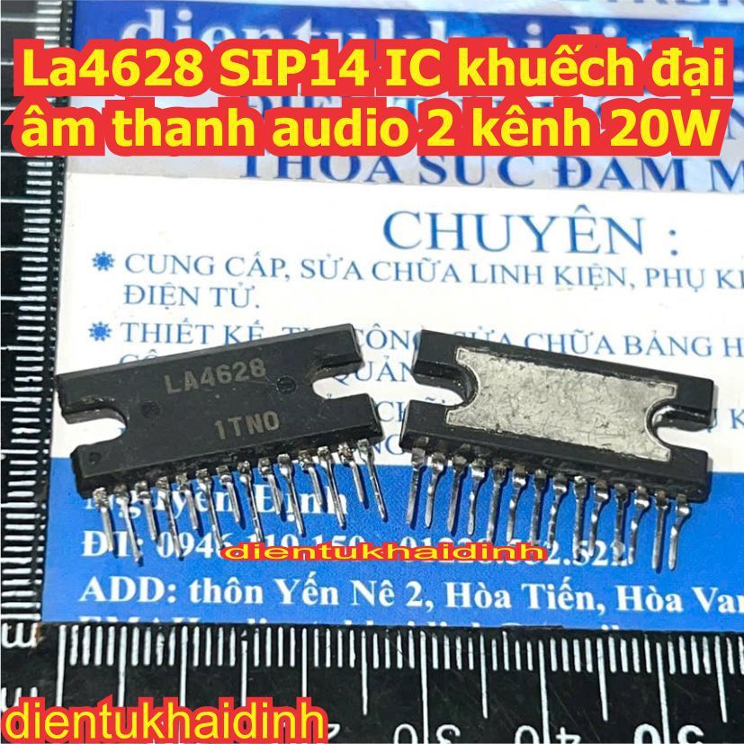 LA4628 SIP14 IC khuếch đại âm thanh audio 2 kênh 20W tháo máy kde5452