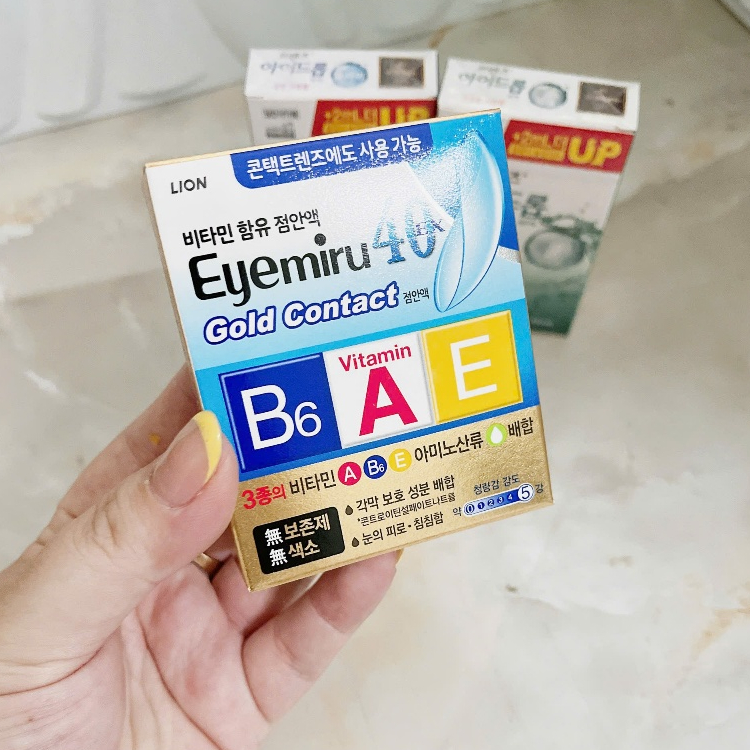 Nhỏ mắt eyemiru 40EX Gold dành cho người đeo kính áp tròng (billhan)