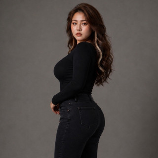 [ BIGSIZE TRÊN 55KG ] ÁO THUN CỔ VUÔNG TAY DÀI bigsize nữ
