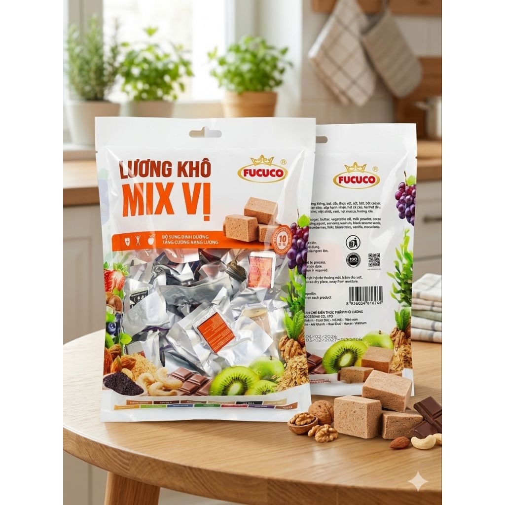 ✨COMBO 3 TÚI LUƠNG KHÔ MIX VỊ FUFUCO CAO CẤP – ĂN VẶT NGON MIỆNG, TIỆN LỢI ✨