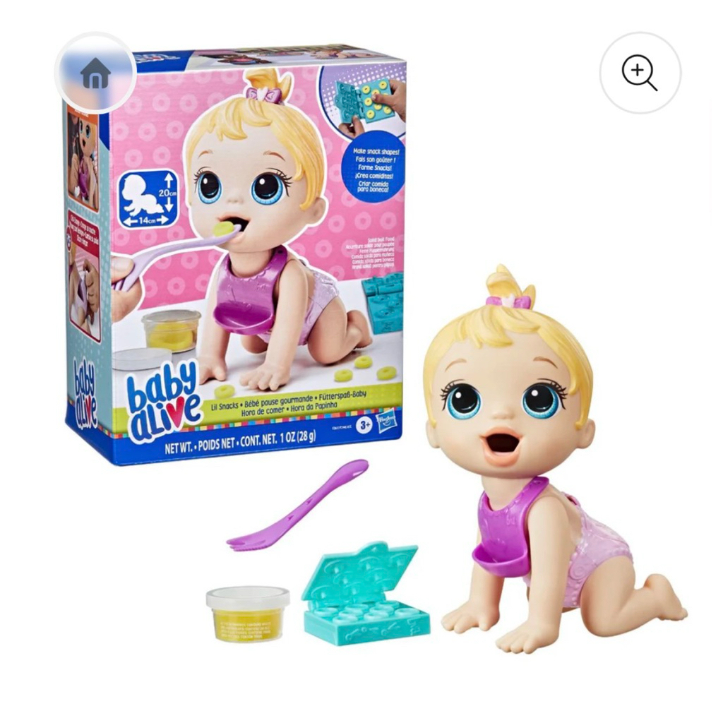 Búp bê Baby Alive Lil Snack ăn dặm