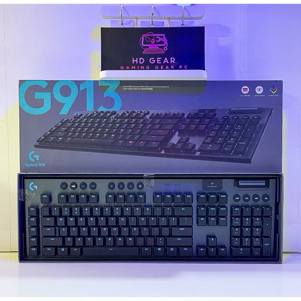Bàn phím cơ Gaming không dây Logitech G915 và G915 X Lightspeed Wireless TKL và Fullsize - chính hãn