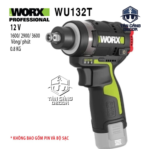 Máy Vặn Vít Dùng Pin 12V Worx WU132T – 160Nm