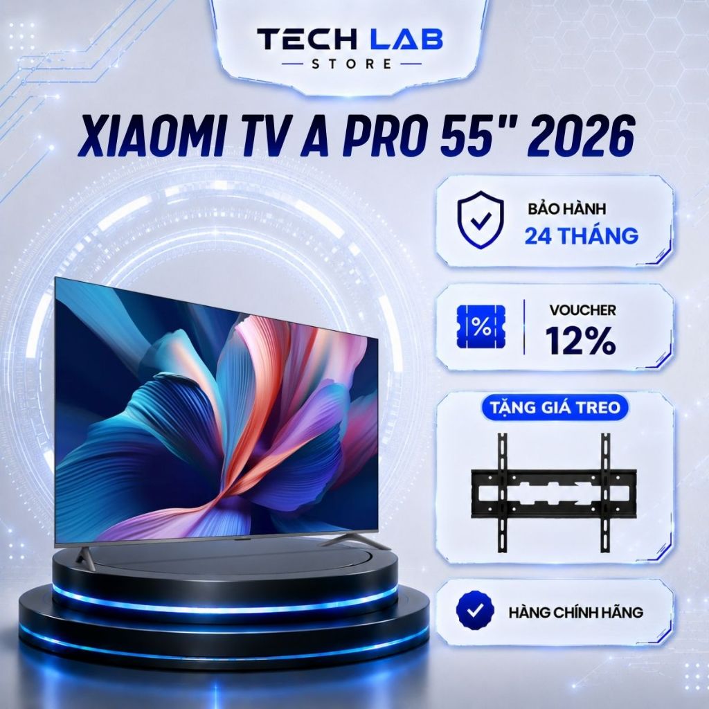 Tivi Xiaomi TV A Pro 55 Inch 2026 QLED 4K Google TV Tần số quét 60Hz - Bảo hành tại nhà 24 Tháng