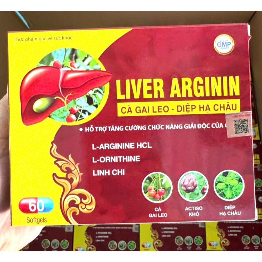 giải độc gan Liver Arginin tăng cường chức năng gan làm mát gan, lợi mật, giải độc gan