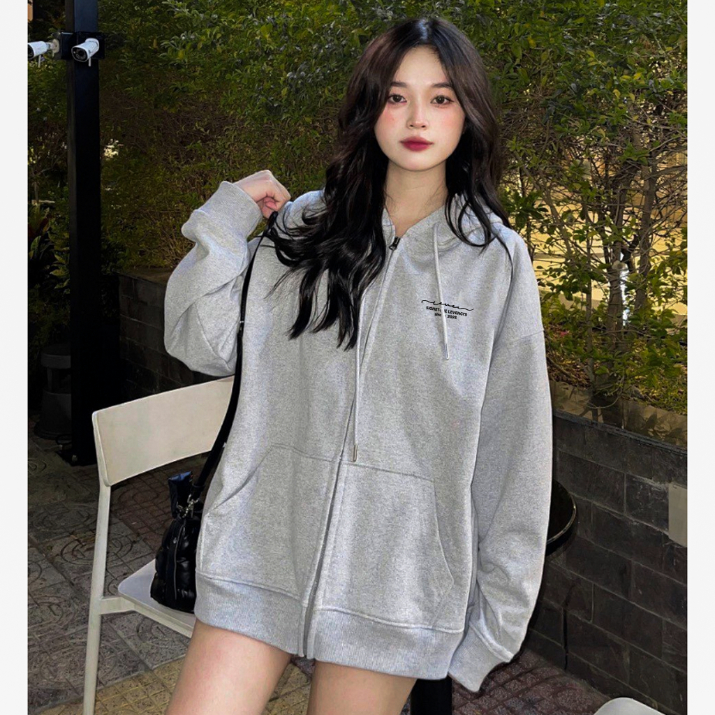 Áo Khoác Hoodie Zip Nam Nữ Khóa Kéo (Có túi trong) Vải Nỉ 2 Da Chống Nắng Tốt/ Levenci Signature | BigBuy360 - bigbuy360.vn