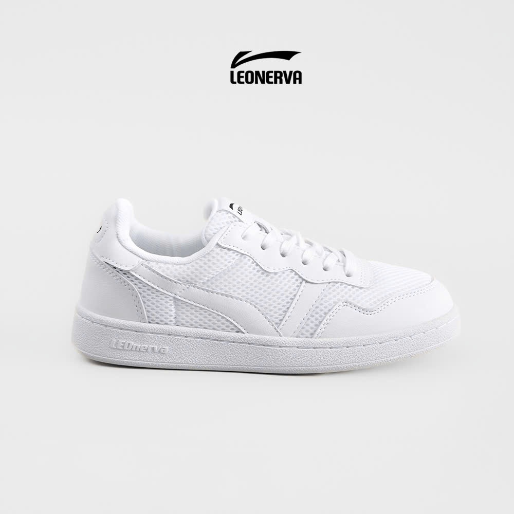 Giày Thể Thao Sneaker Unisex LEONERVA 808 Lưới VS1 - Trắng Full