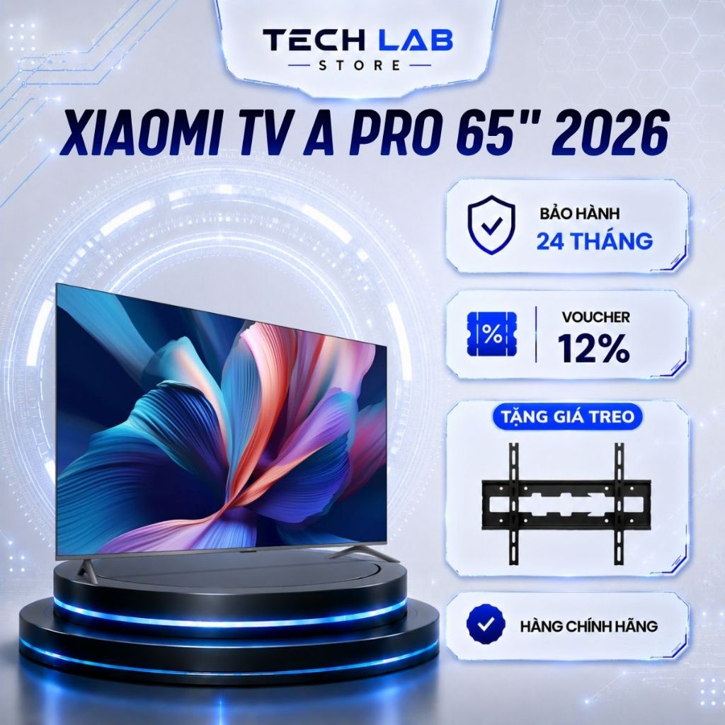 Tivi Xiaomi TV A Pro 65 Inch 2026 QLED 4K Google TV Tần số quét 60Hz - Bảo hành tại nhà 24 Tháng