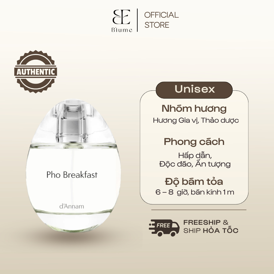 [ Mẫu Thử 10ML ] Nước Hoa UNISEX Phở Breakfast mùi độc đáo  - Blume Tiệm Nước Hoa