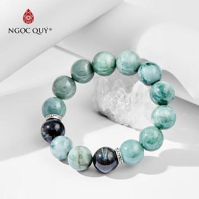 Vòng tay đá Cẩm thạch cẩm thạch phối charm - Mẫu VC0966 - Ngọc Quý